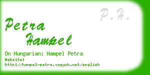 petra hampel business card
